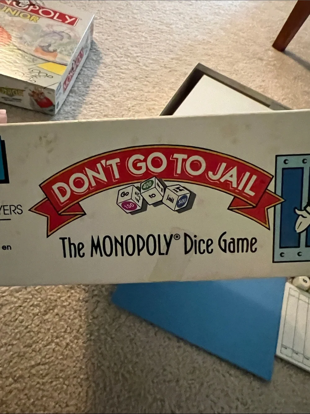 Vintage Don't Go To Jail Dice Game